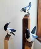 Magpies by Dianne Preston, Sculpture, Paper