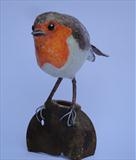 Robin by Dianne Preston, Sculpture, Metal, wire, paper