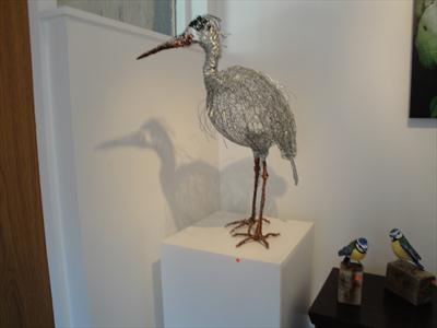 Heron 1 by Dianne Preston, Sculpture, wire