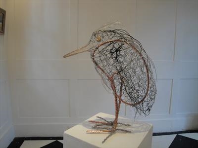 Little Hunch by Dianne Preston, Sculpture, wire